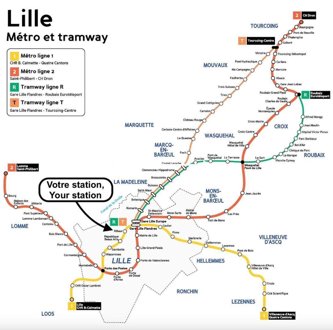 Lille Centre - Nice Apartment In Subplex ! 3Pers Ngoại thất bức ảnh